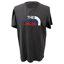 T-shirt in cotone nero con stampa logo The North Face