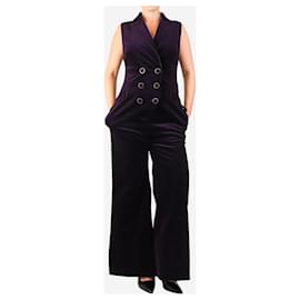 Mono de pana berenjena - talla UK 12 - Zimmermann