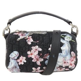 Borsa a mano in tela 2-in-1 Christian Dior Trotter Fiore di Ciliegio