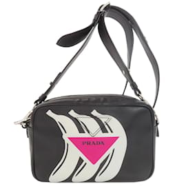 Borsa a Spalla Banana Prada in Pelle di Vitello per Donne