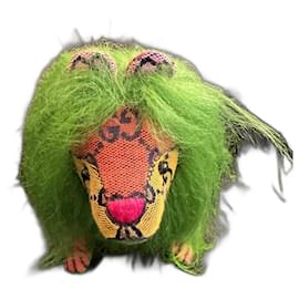 Gucci GG Löwen Plüschtier Grün Bunt