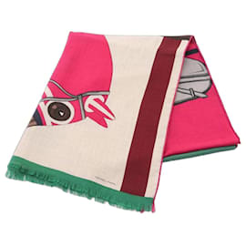 Stola in seta e cashmere Cheval à la Couverture di Hermès