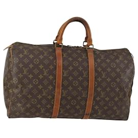 LOUIS VUITTON Borsa Boston Monogram Keepall 50 M41426 LV Auth 155487