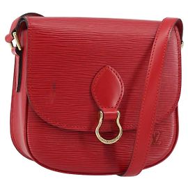 LOUIS VUITTON Borsa a Spalla Epi Saint Cloud PM Rossa M52217 LV Auth 156355