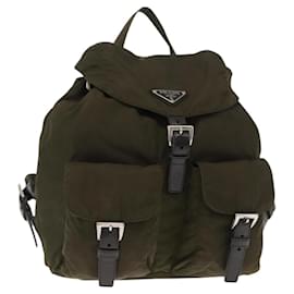 Zaino PRADA in nylon verde argento autentico kk575 - Prada