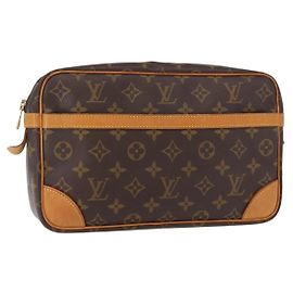 LOUIS VUITTON Clutch Compiegne 28 M51845 LV Auth gh1430