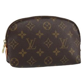 LOUIS VUITTON Pochette Cosmetica Monogram PM Pouch M43998 LV Auth BA8762
