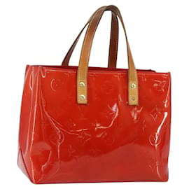 LOUIS VUITTON Monogram Vernis Reade PM Bolso de Mano Rojo M91088 LV Auth ep12416 - Louis Vuitton