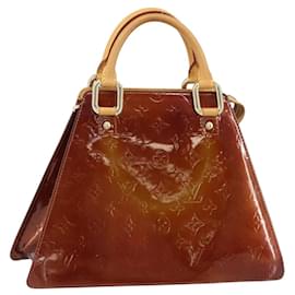 LOUIS VUITTON Borsa Forsyth Monogram Vernis Bronzo M91113 LV Auth ep12259