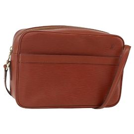 LOUIS VUITTON Borsa a Spalla Epi Trocadero 27 Marrone M52313 LV Auth 156113