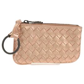 Autre Marque BOTTEGA VENETA INTRECCIATO Coin Purse Leather Pink Auth BA8939V