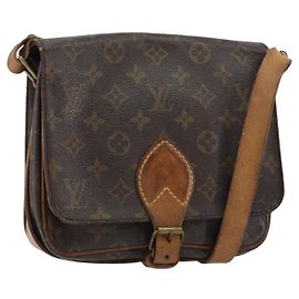 LOUIS VUITTON Borsa a Spalla Monogram Cartouchiere MM M51253 LV Auth BA8798