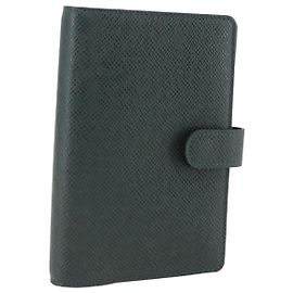 LOUIS VUITTON Cubierta de Planificador Diario Taiga PM Épicea R20424 LV Auth bs31935