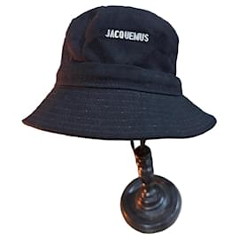 Jacquemus BOB Hut schwarz Baumwolle