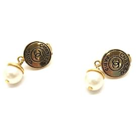 Orecchini pendenti in perla finta GPx Coco Mark di CHANEL 97P - Chanel