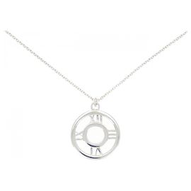 Tiffany & Co Tiffany Atlas Open Medallion 925 Silver Necklace