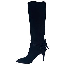 Stivaletti Valentino Garavani Rockstud So Noir in suede nera