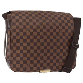 LOUIS VUITTON Borsa a Spalla Bastille Damier Ebene N45258 LV Auth ka989