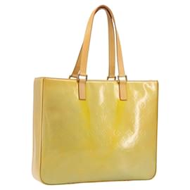LOUIS VUITTON Borsa Tote Columbus Monogram Vernis Grigio M91028 LV Auth gh1389