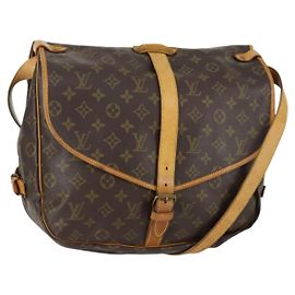 LOUIS VUITTON Borsa a Spalla Monogram Saumur 35 M42254 LV Auth 155140