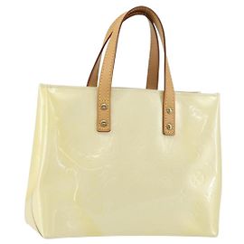 LOUIS VUITTON Handtasche Monogram Vernis Reade PM Perle M91336 LV Auth ep12280