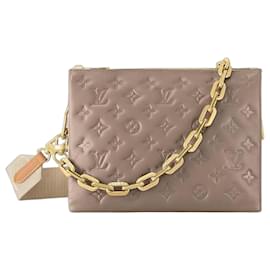 Louis Vuitton Coussin PM Taupe Borsa in pelle