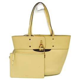 Chloé Mylo Damen Leder Tote Bag in Gelb