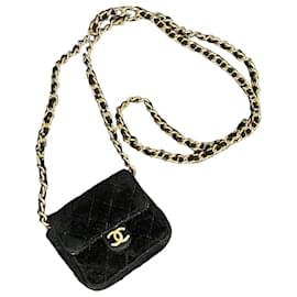 Chanel Mini Borsa Chanel Velluto Nero