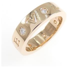Bvlgari Pink Gold Diamond Band Ring - Bulgari