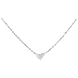 Autre Marque STAR JEWELRY Mysterious Heart Platin Diamant Halskette