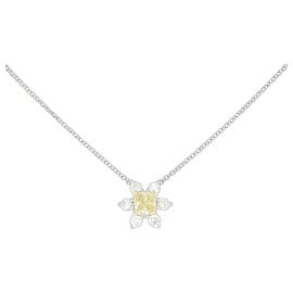 Collana Tiffany & Co. Buttercup in Platino e Oro Giallo K18 con Diamanti