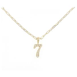 Autre Marque Eyefunny Au750 Diamond Number Halskette