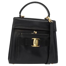 Borsa a mano vintage Vara Bow in pelle mini di Salvatore Ferragamo