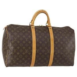 LOUIS VUITTON Borsa Boston Monogram Keepall 50 M41426 LV Auth 155160
