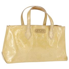 LOUIS VUITTON Borsa a Mano Monogram Vernis Wilshire PM Broncorail M91452 Auth BA8341