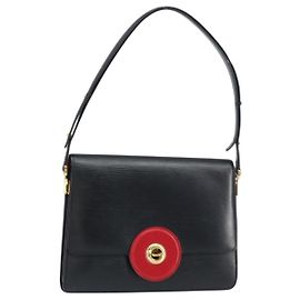 LOUIS VUITTON Borsa a Spalla Epi Free Run Bicolore Rosso Nero M52417 LV Auth 156327