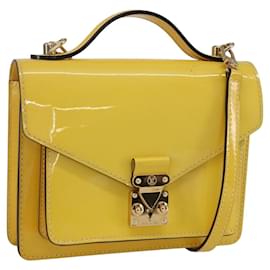 LOUIS VUITTON Monogram Vernis Monceau BB Handtasche 2way Mimosa LV Auth 157331V