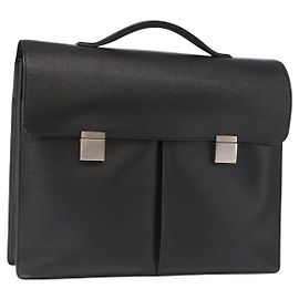 LOUIS VUITTON Taiga Serviette Kazan Aktentasche Ardoise M30802 LV Auth bs31723
