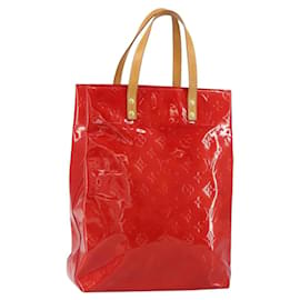 LOUIS VUITTON Monogram Vernis Reade MM Sac à Main Rouge M91086 LV Auth ep12299 - Louis Vuitton