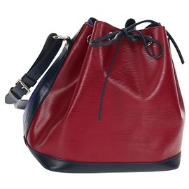 LOUIS VUITTON Borsa a Spalla Petit Noé Epi Tricolore Viola Rossa Blu Navy Auth 157854V