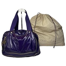 Stella Mc Cartney Vintage Stella McCartney Handtasche aus veganem Lackleder lila
