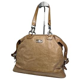 Céline Borsa in pelle vintage Celine Paris marrone