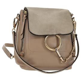 Zaino Faye in pelle e suede Chloe - Piccolo - Chloé