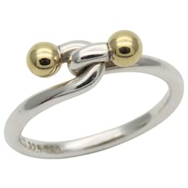 Anello Doppio Occhio Tiffany & Co. in Argento Sterlingo 925 e Oro Giallo 18K
