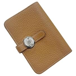 Hermes Dogon Card Case in Gold Brown - Hermès