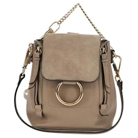 Zaino Faye in pelle e suede Chloe - Piccolo - Chloé