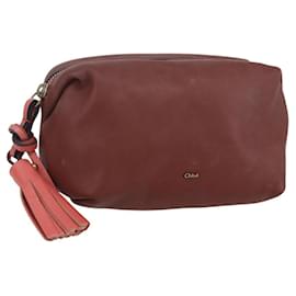 Chloé Clutch in pelle con zip Chloe piccolo