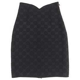 Falda de crepé de viscosa GG de Gucci