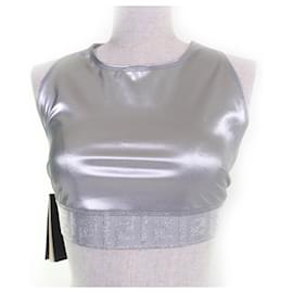 Nylon-Top mit FF-Logo im Zucca-Muster von Fendi