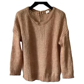 Pull C.T. Plage Camel Mohair Nylon und Waschbär Größe 38 - 40 - Autre Marque